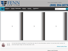 Tablet Screenshot of fennlawfirm.com